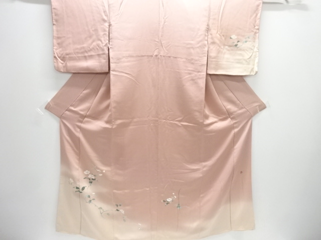 JAPANESE KIMONO / HOMONGI / YUZEN / BRANCH FLOWER / ARTIST WORK